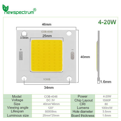 DC COB Solar Led Module High Luminance Fast Heat Dissipation