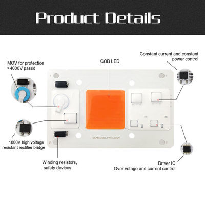 AC 120V Horticulture COB LED Chip No Need Driver High Brightness