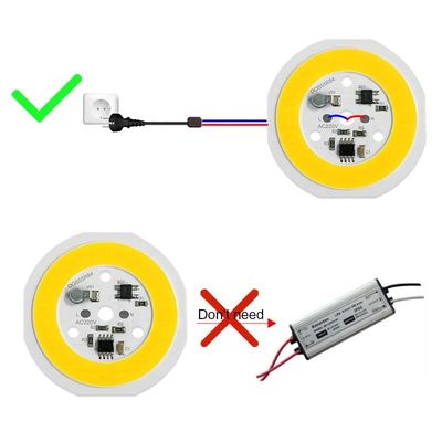 ο σπάδικας εναλλασσόμενου ρεύματος 15w 220v οδήγησε το οδηγημένο Driverless τσιπ πρώτης ύλης για E27 A60 A70 A80