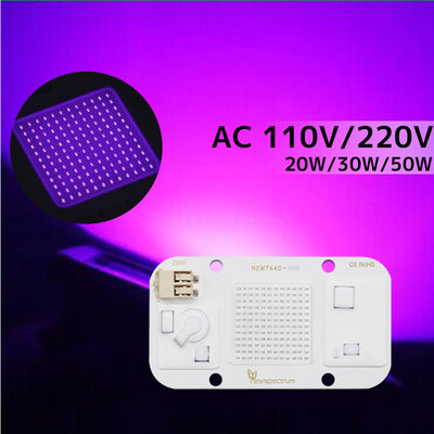 Υψηλή φωτεινότητα 50 οδηγημένος UV cOem διόδων 395nm Watt σπάδικας καμία συγκόλληση