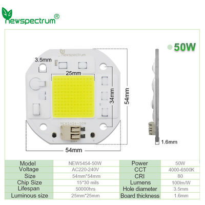 AC220V οδηγημένο ΣΠΑΔΙΚΑΣ τσιπ 50W 20W 30W 1400K δενδροκηποκομίας για τον προβολέα