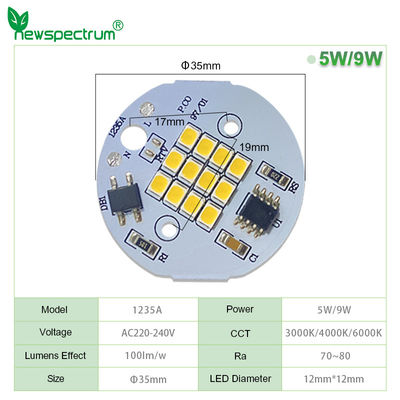 обломок 3000K СИД 35mm круглый 50w SMD для фары GU10 Downlight
