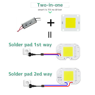 Flip 50W LED Chip Cob Led Light 120° Beam Angle 6000K Color Temperature